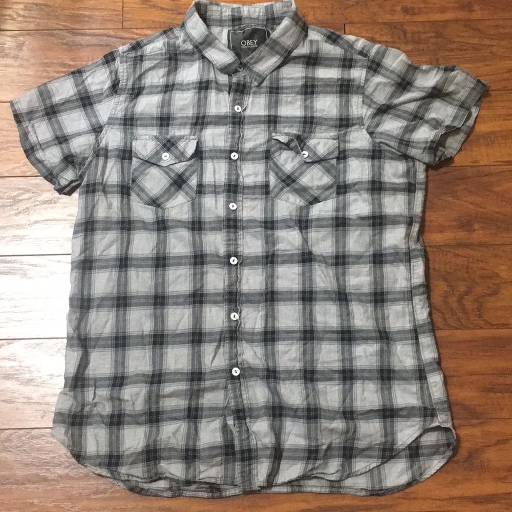 Obey Propaganda Men’s Short Sleeve Shirt XL